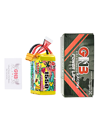 GNB 1550mAh 6S1P 22.2V 140C Lipo Battery - Packaging included GNB 1550mAh 6S1P 22.2V 140C Lipo Battery - Packaging included