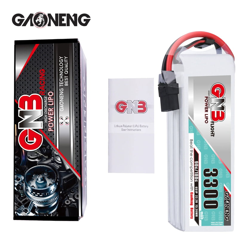GAONENG GNB 6S 3300mah  22.2V 90C XT60U F LiPo Battery