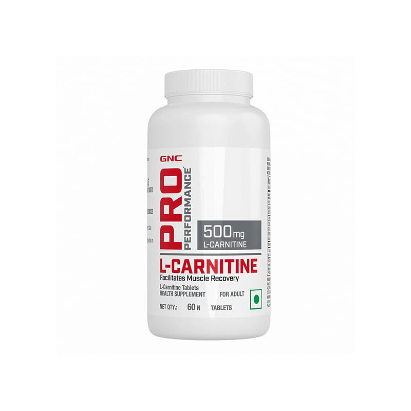 GNC Pro Performance L-Carnitine | 60 Tablets| 500mg Per Serving
