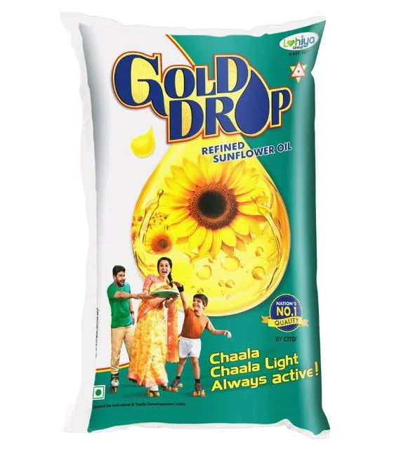 GOLD DROP REFINED SUNFLOWER OIL 1L