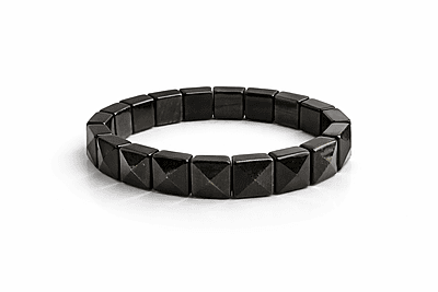 Golden Obsidian Pyramid Bracelet