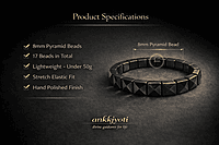 Golden Obsidian Pyramid Bracelet