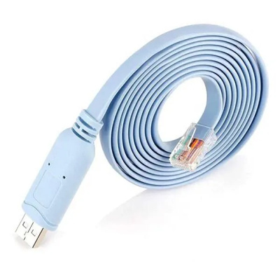 Usb 2.0 Male To Rj-45 Male Console Cable, Debug Line-1.8m (Blue) Usb 2.0 Male To Rj-45 Male Console Cable, Debug Line-1.8m (Blue)