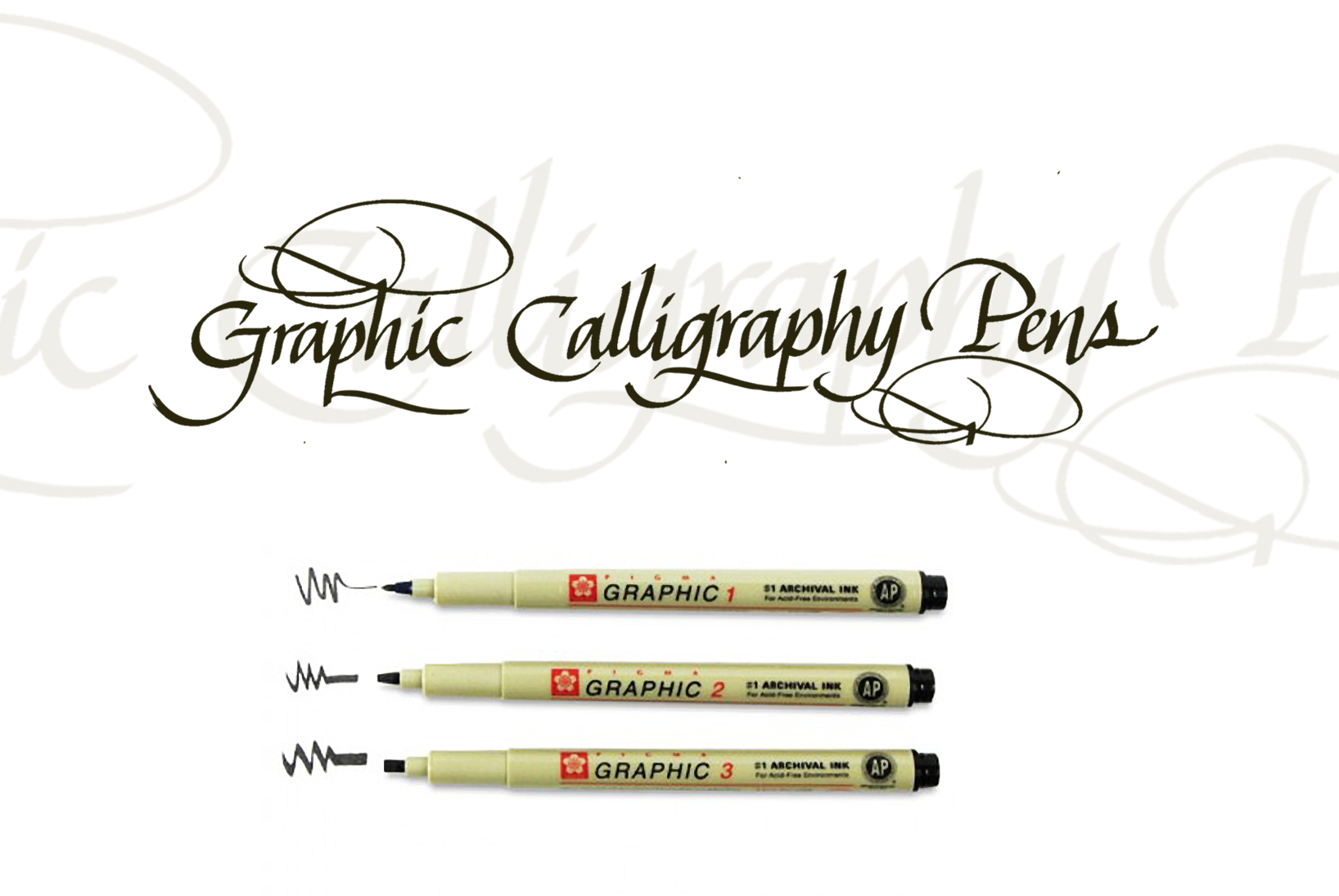 SAKURA PIGMA GRAPHIC 2 PEN, 2.0MM LINE WIDTH, BLACK SAKURA PIGMA GRAPHIC 2 PEN, 2.0MM LINE WIDTH, BLACK