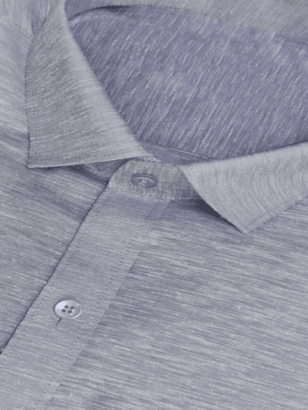 GRAY SELF DESIGN SHIRT