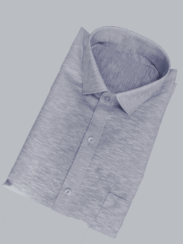 GRAY SELF DESIGN SHIRT