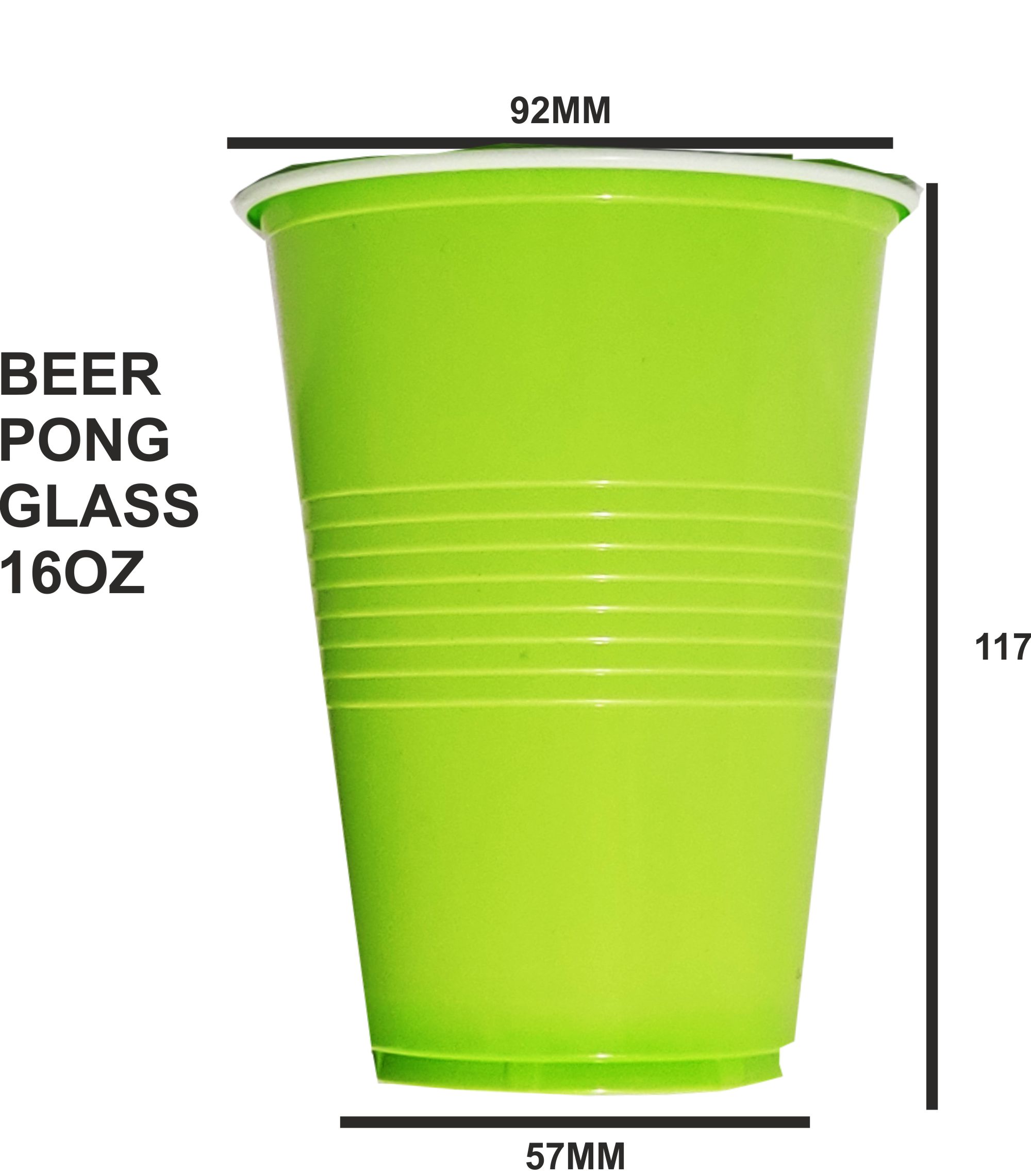 The Magic Balloon Store- Beer Pong Glasses- Drinking Glasses for Christmas Bachelor Cocktail New Year and Wedding Party Supplier - Liquid Capacity 450ml Pack of 20pcs