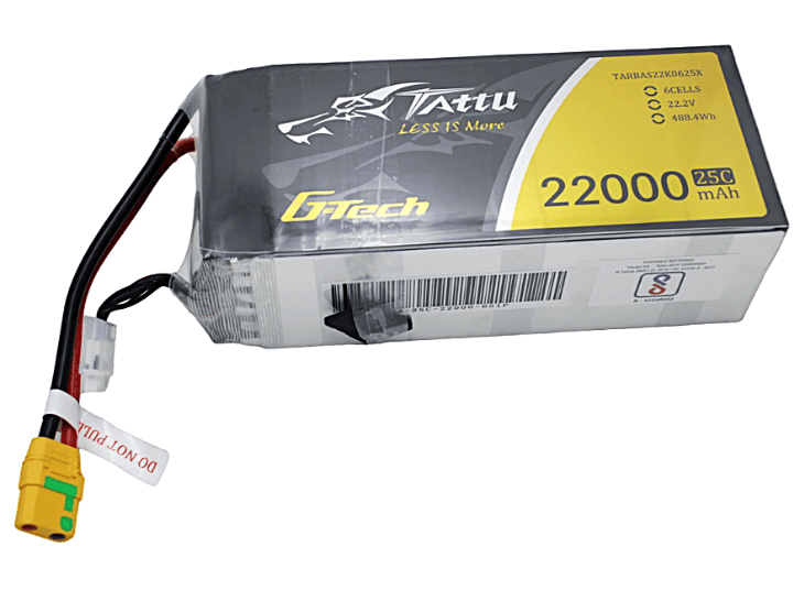 Buy GREPOW Tattu G-TECH 22000mAh 6S1P 22.2V LiPo battery for heavy-lift drones Buy GREPOW Tattu G-TECH 22000mAh 6S1P 22.2V LiPo battery for heavy-lift drones