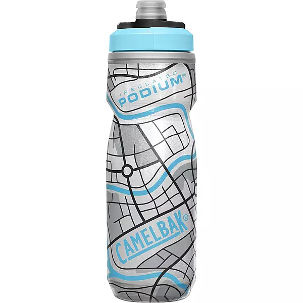 CAMELBAK INSULATED PODIUM CHILL BOTTLE 620ml (GRID WHITE)