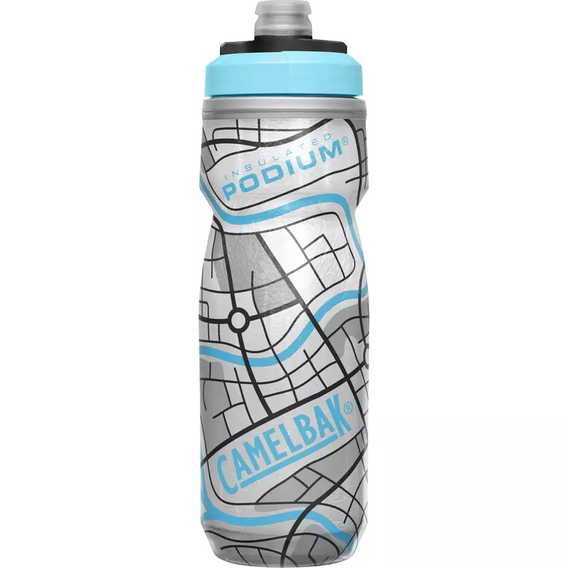 CAMELBAK INSULATED PODIUM CHILL BOTTLE 620ml (GRID WHITE)