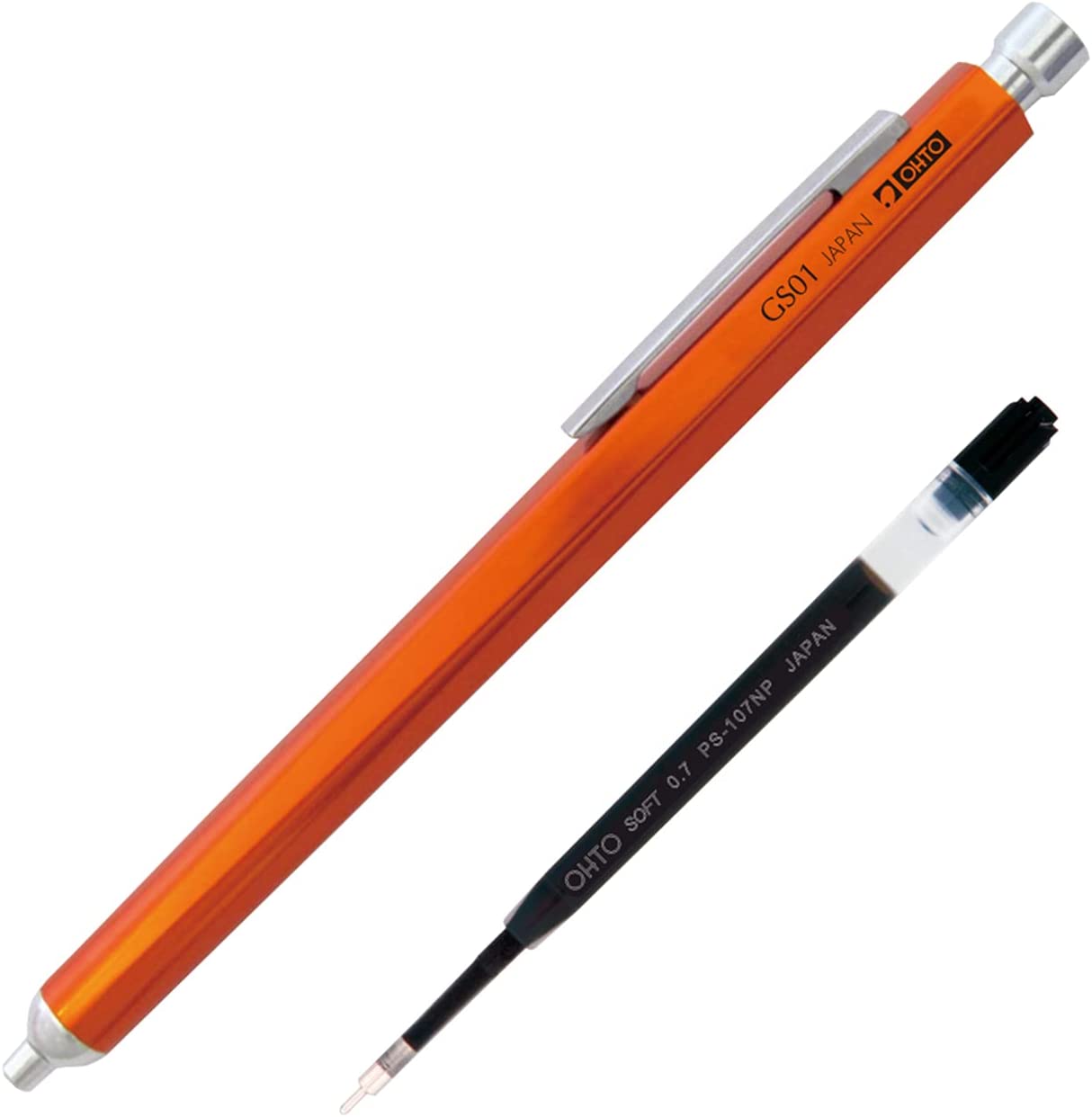 Ohto GS01-S7 Needle Point Ballpoint Pen Orange