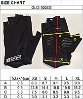 CAT EYE HALF FINGER CYCLING GLOVES BLACK