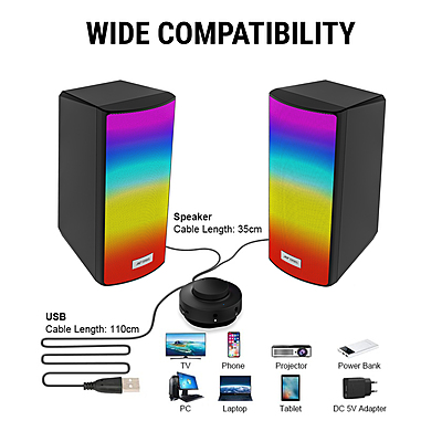 SPEAKER ANT ESPORTS 2.0 GS510 RGB