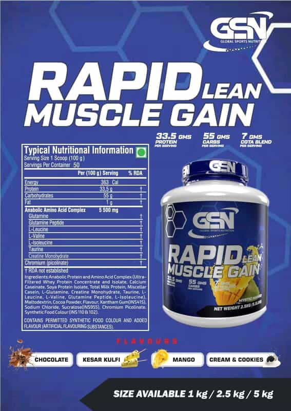 GSN - Rapid Lean Muscle Gain