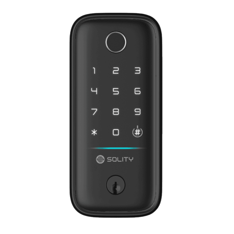 Solity GT-5BK Smart Digital Door Lock with Fingerprint, PIN, Alarm & Alexa App