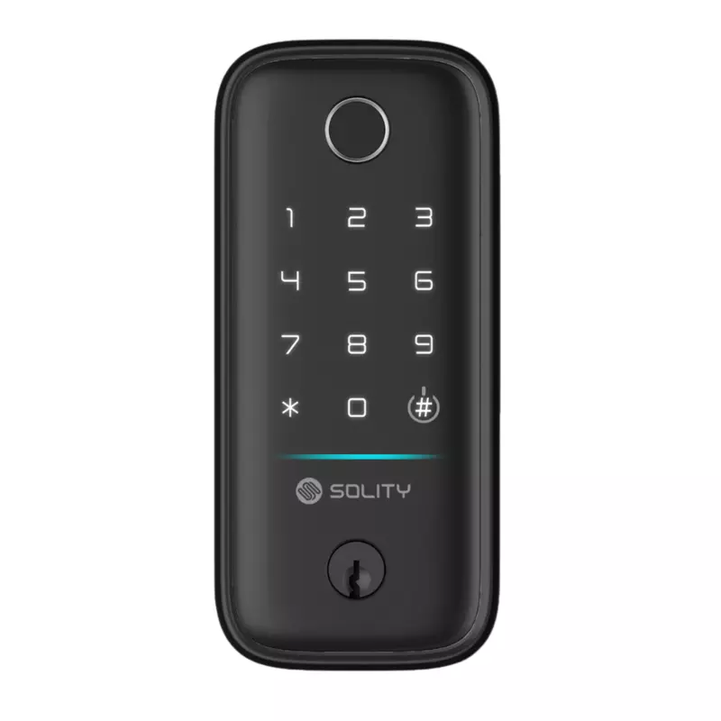 Solity GT-5BK Smart Digital Door Lock with Fingerprint, PIN, Alarm & Alexa App