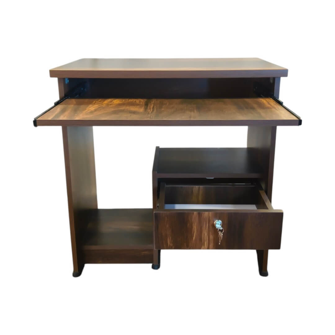 GURU CT-01 Computer Table|30X18X30|Walnut||Computer/Study Table