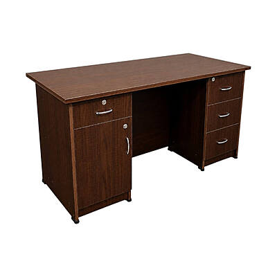 GURU OT-11 EXT Office Table|60X30X30|Choco Maple||Office/Executive Table