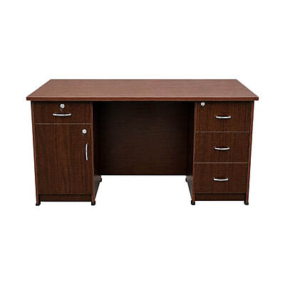 GURU OT-11 EXT Office Table|60X30X30|Choco Maple||Office/Executive Table