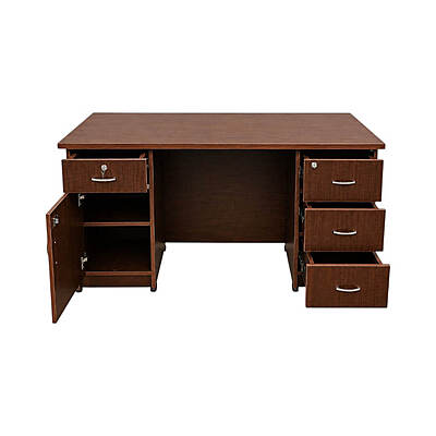 GURU OT-11 EXT Office Table|60X30X30|Choco Maple||Office/Executive Table
