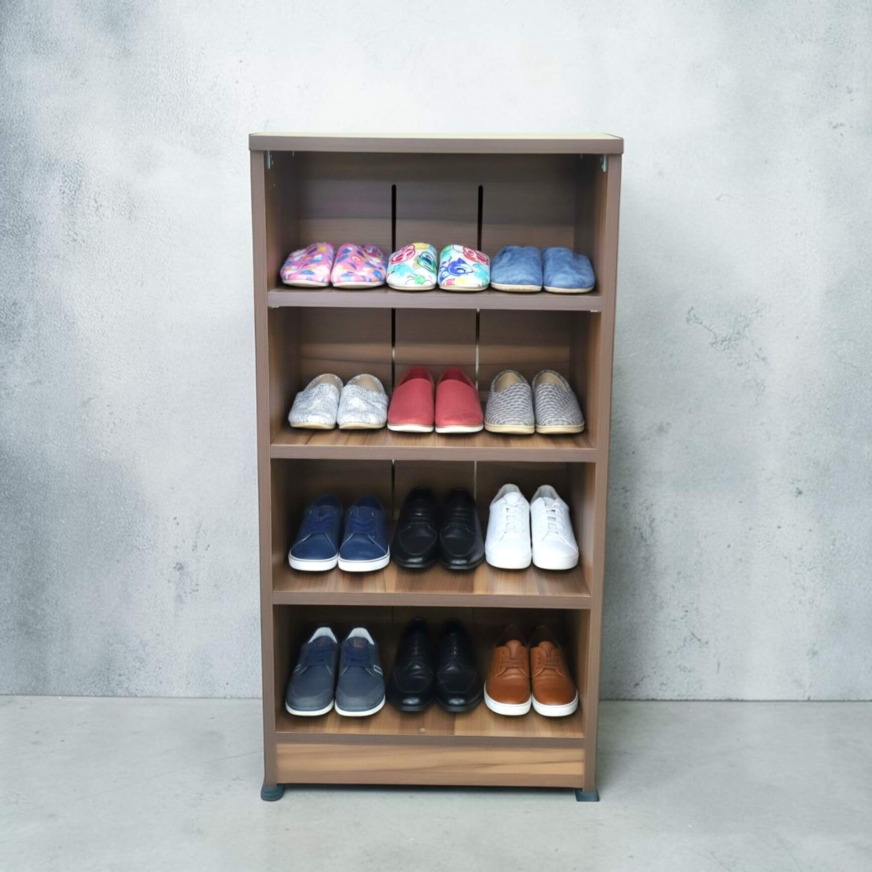 GURU SR-02 4 Steps Open Shoe Rack|36HX18WX12D|Teak||MP Cabinet GURU SR-02 4 Steps Open Shoe Rack|36HX18WX12D|Teak||MP Cabinet