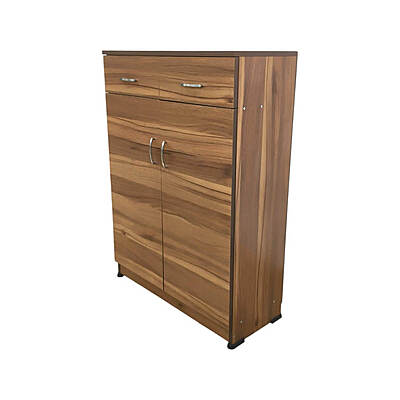 GURU SR-08 4 Steps Two Door Shoe Rack|42HX30WX12D|Teak||MP Cabinet