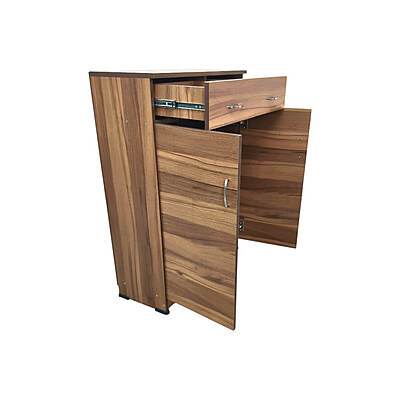 GURU SR-08 4 Steps Two Door Shoe Rack|42HX30WX12D|Teak||MP Cabinet