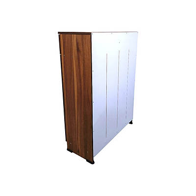 GURU SR-08 4 Steps Two Door Shoe Rack|42HX30WX12D|Teak||MP Cabinet