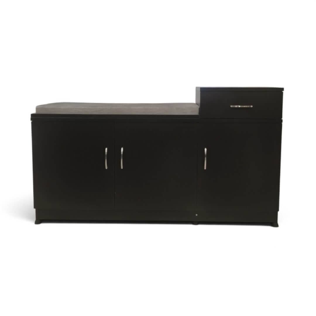 GURU SR-10 3 Steps with Top Cushion Two Door Shoe Rack|24HX48WX12D|Wenge||MP Cabinet