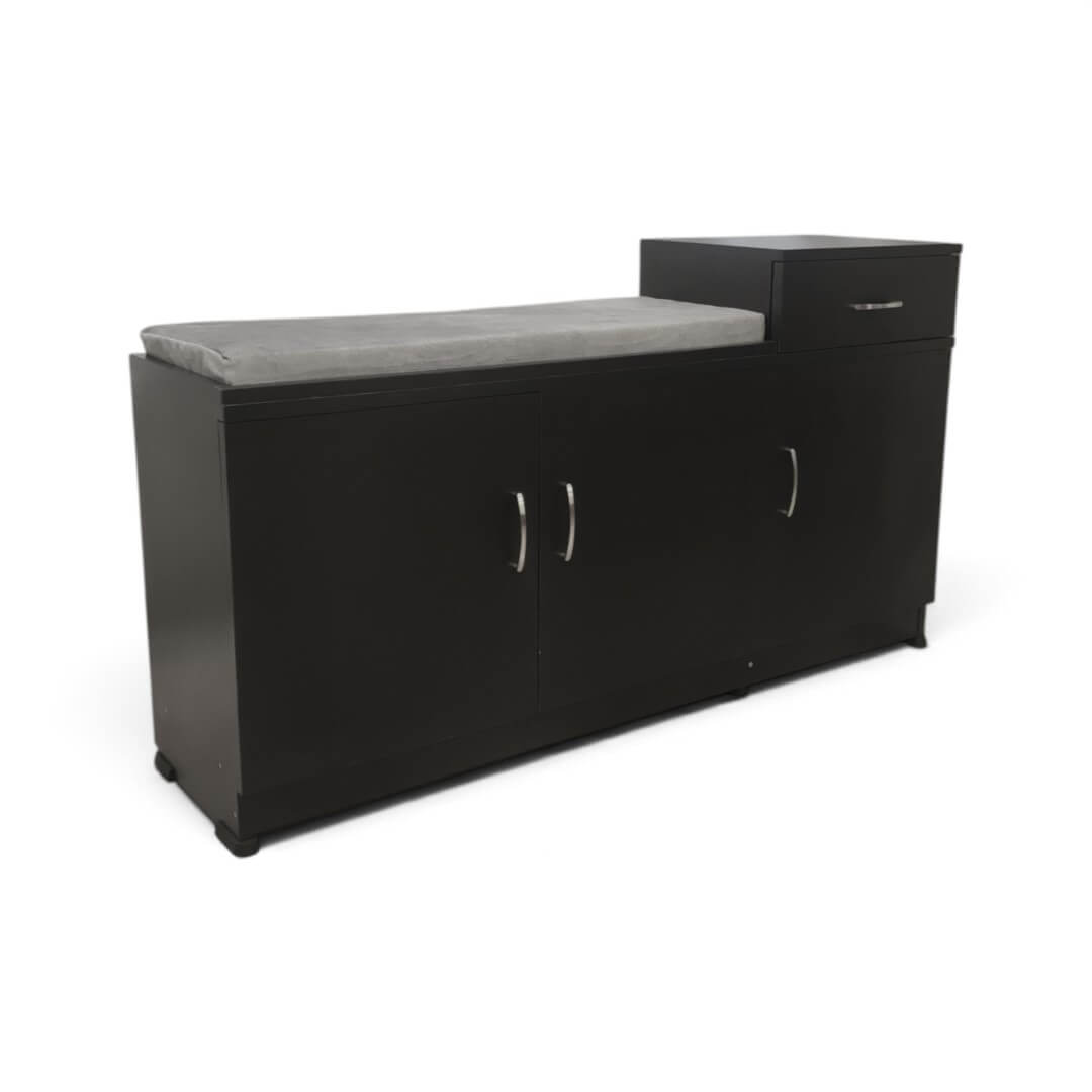 GURU SR-10 3 Steps with Top Cushion Two Door Shoe Rack|24HX48WX12D|Wenge||MP Cabinet