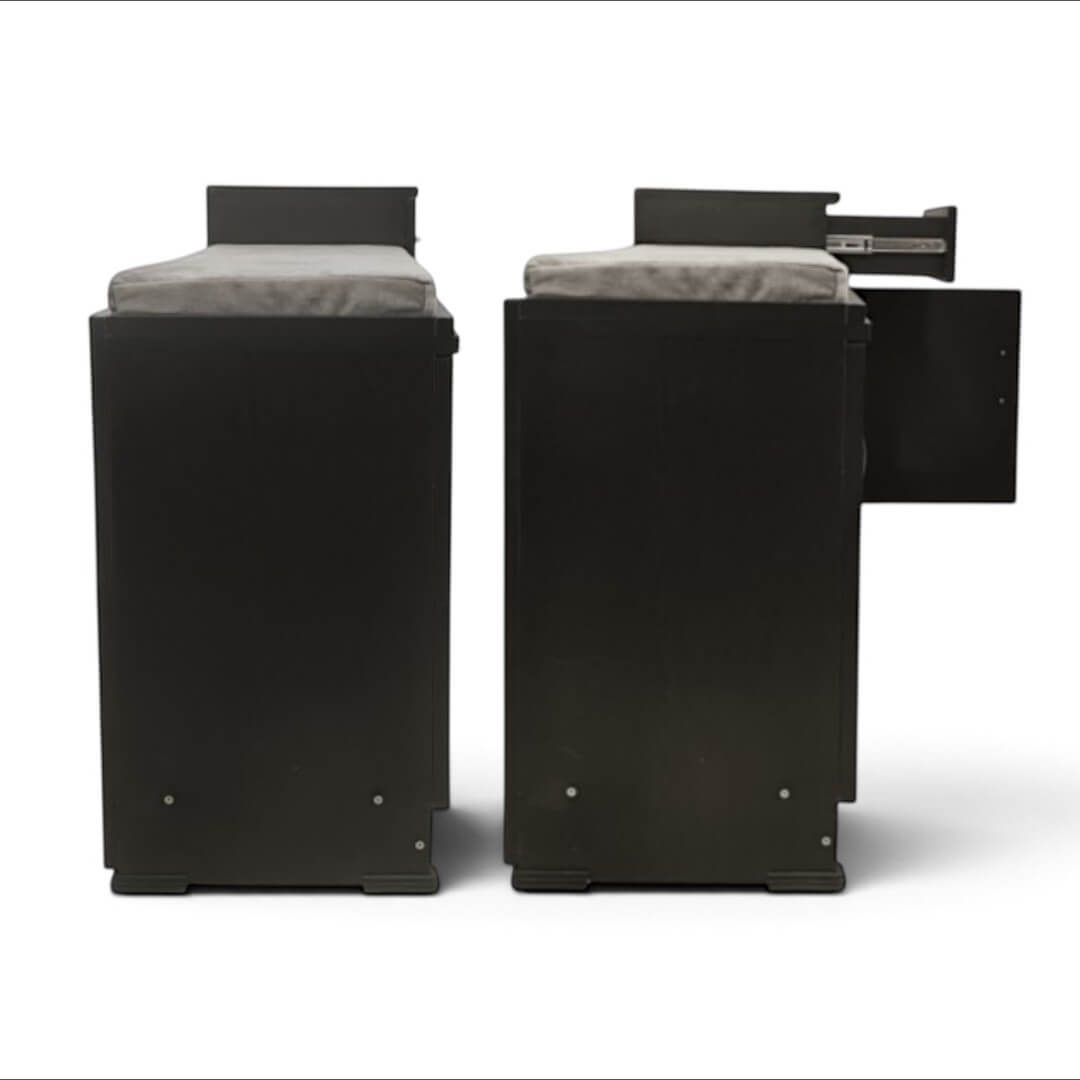 GURU SR-10 3 Steps with Top Cushion Two Door Shoe Rack|24HX48WX12D|Wenge||MP Cabinet