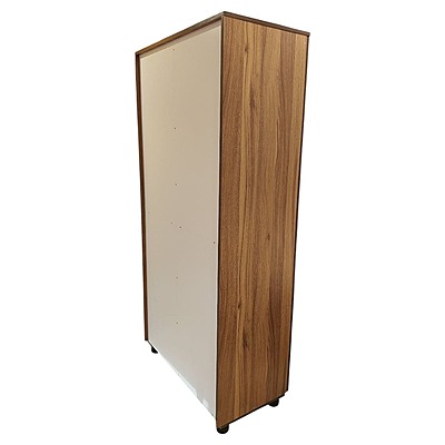 GURU SWR-02 CP Two Door Wardrobe|75X36X18|Teak||Wardrobe