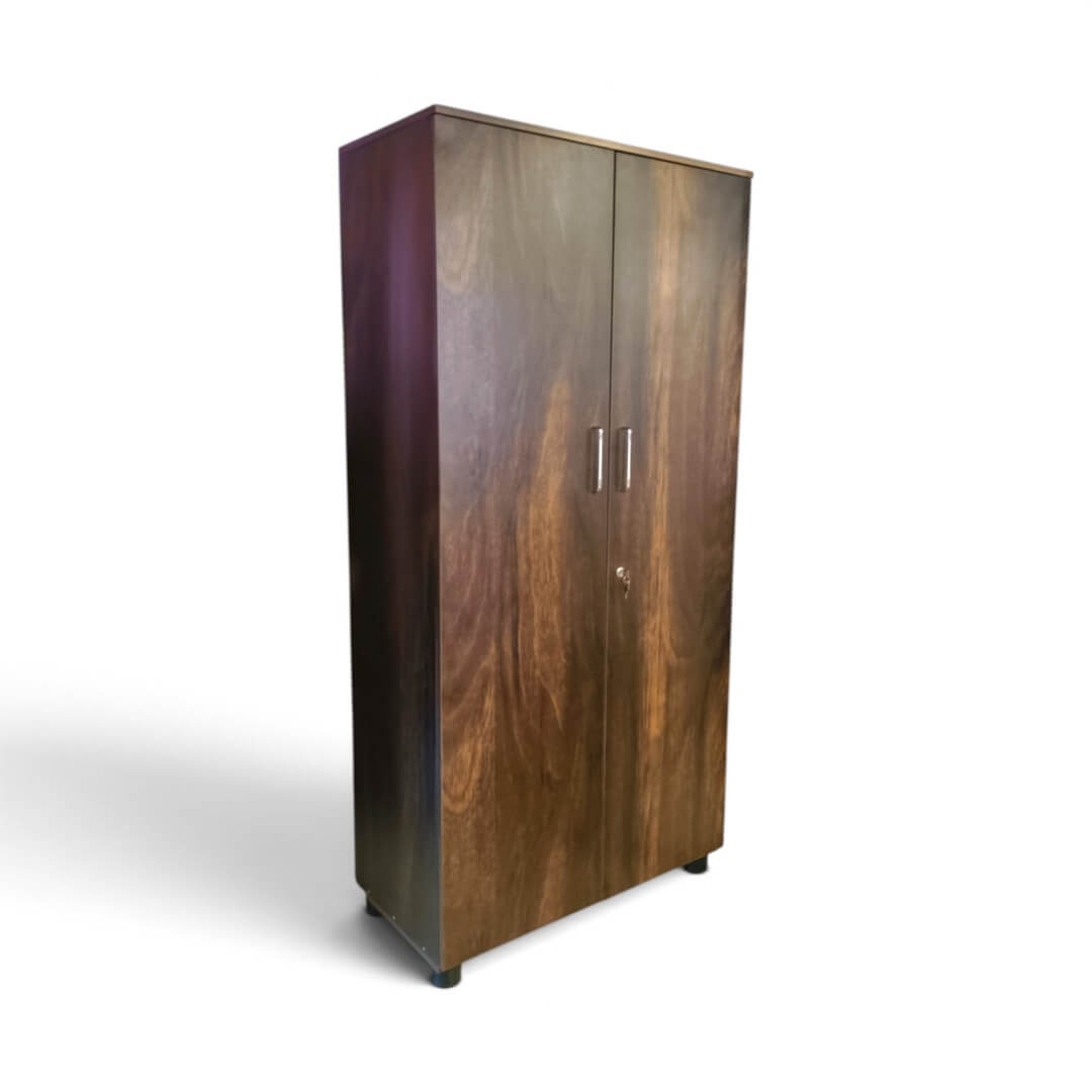 GURU SWR-04 DD Two Door Wardrobe|75X36X18|Walnut||Wardrobe