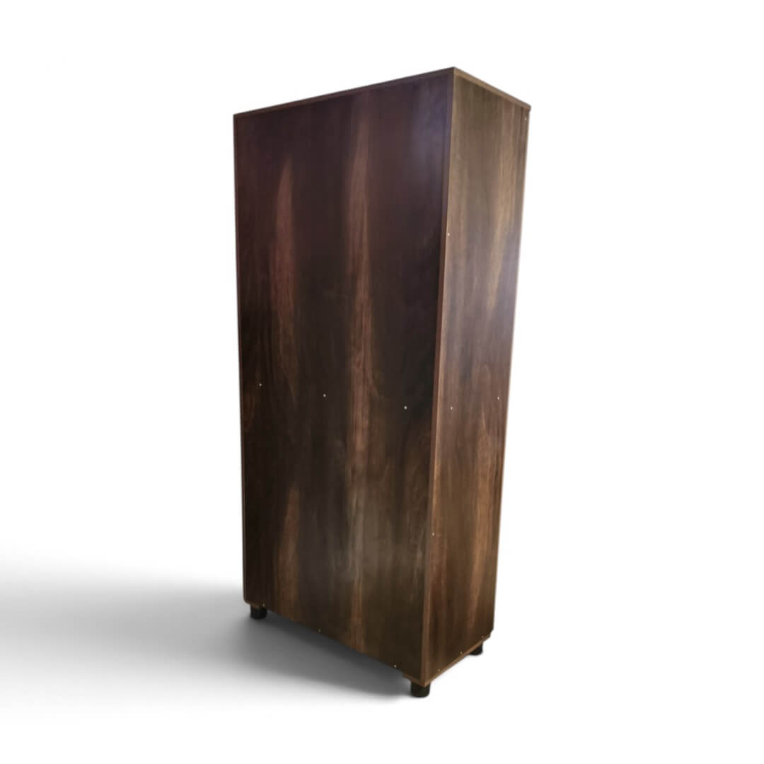 GURU SWR-04 DD Two Door Wardrobe|75X36X18|Walnut||Wardrobe