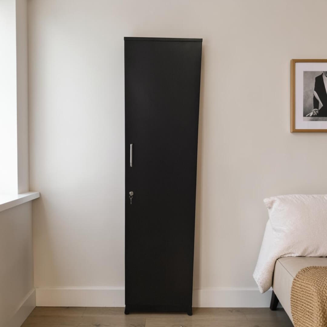 GURU WR-01 Single Door Wardrobe|72X18X18|Wenge||Wardrobe GURU WR-01 Single Door Wardrobe|72X18X18|Wenge||Wardrobe