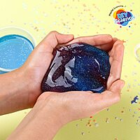 Galaxy glitter slime