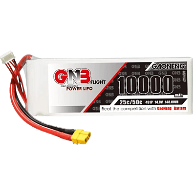 GNB 10000mAh 4S1P 14.8V 25C Lipo Battery