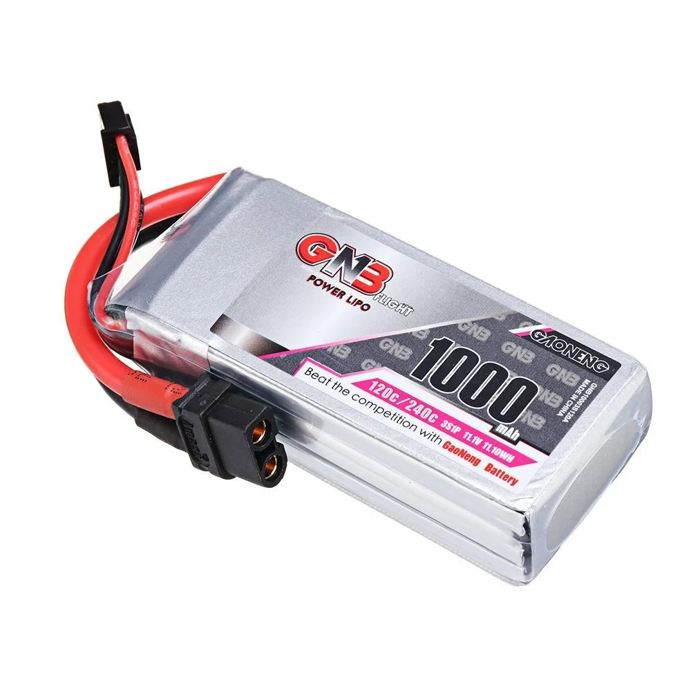 GNB 1000mAh 3S1P 11.1V 120C Lipo Battery