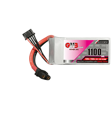 GNB 1100mAh 4S 14.8V 130C GNB-BATT-931 - High Discharge FPV Racing LiPo Battery