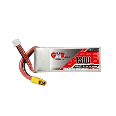 GNB 1300mAh 2S1P 7.4V 110C Lipo Battery