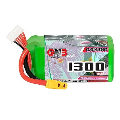 GNB 1300mAh 6S1P 22.2V 120C Lipo Battery