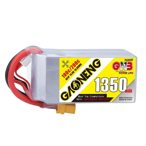 GNB 1350mAh 4S1P 14.8V 100C Lipo Battery