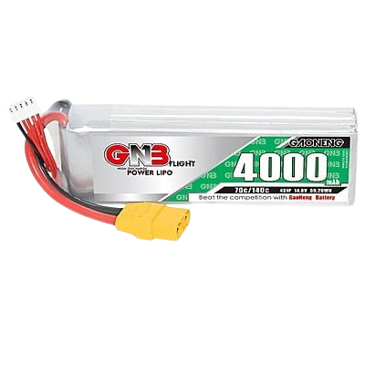 GNB 4000mAh 4S1P 14.8V 70C Lipo Battery GNB 4000mAh 4S1P 14.8V 70C Lipo Battery