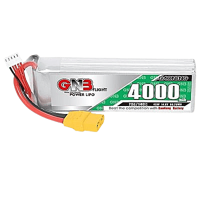 GNB 4000mAh 4S1P 14.8V 70C Lipo Battery