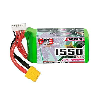 GNB 1550mAh 6S1P 22.2V 120C Lipo Battery