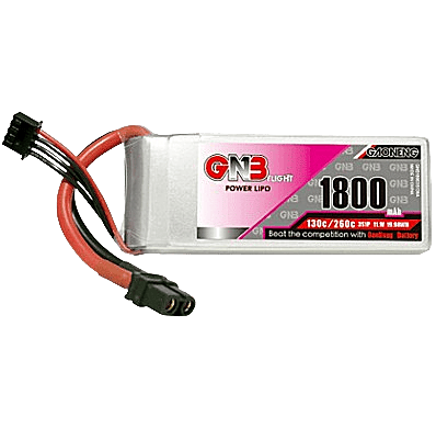 GNB 1800mAh 3S1P 11.1V 130C Lipo Battery