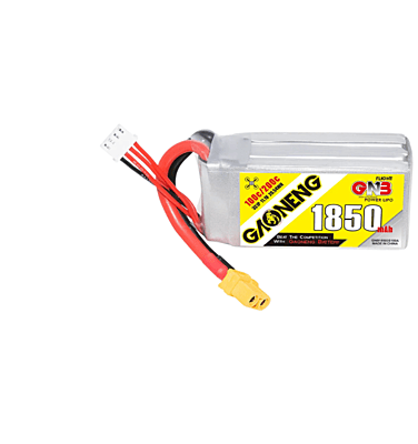 GNB-BATT-43 GNB 1850mAh 3S1P 11.1V 100C Lipo Battery - High Capacity RC Aircraft Battery