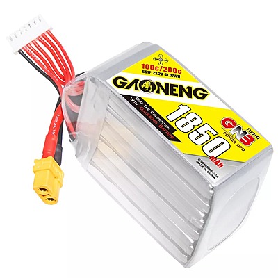 GNB 1850mAh 6S1P 22.2V 100C Lipo Battery