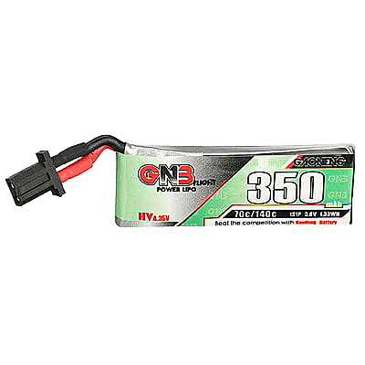 GNB 350mAh 1S1P 3.8V PH2.0 70C Lipo Battery