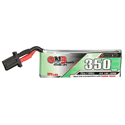 GNB 350mAh 1S1P 3.8V PH2.0 70C Lipo Battery